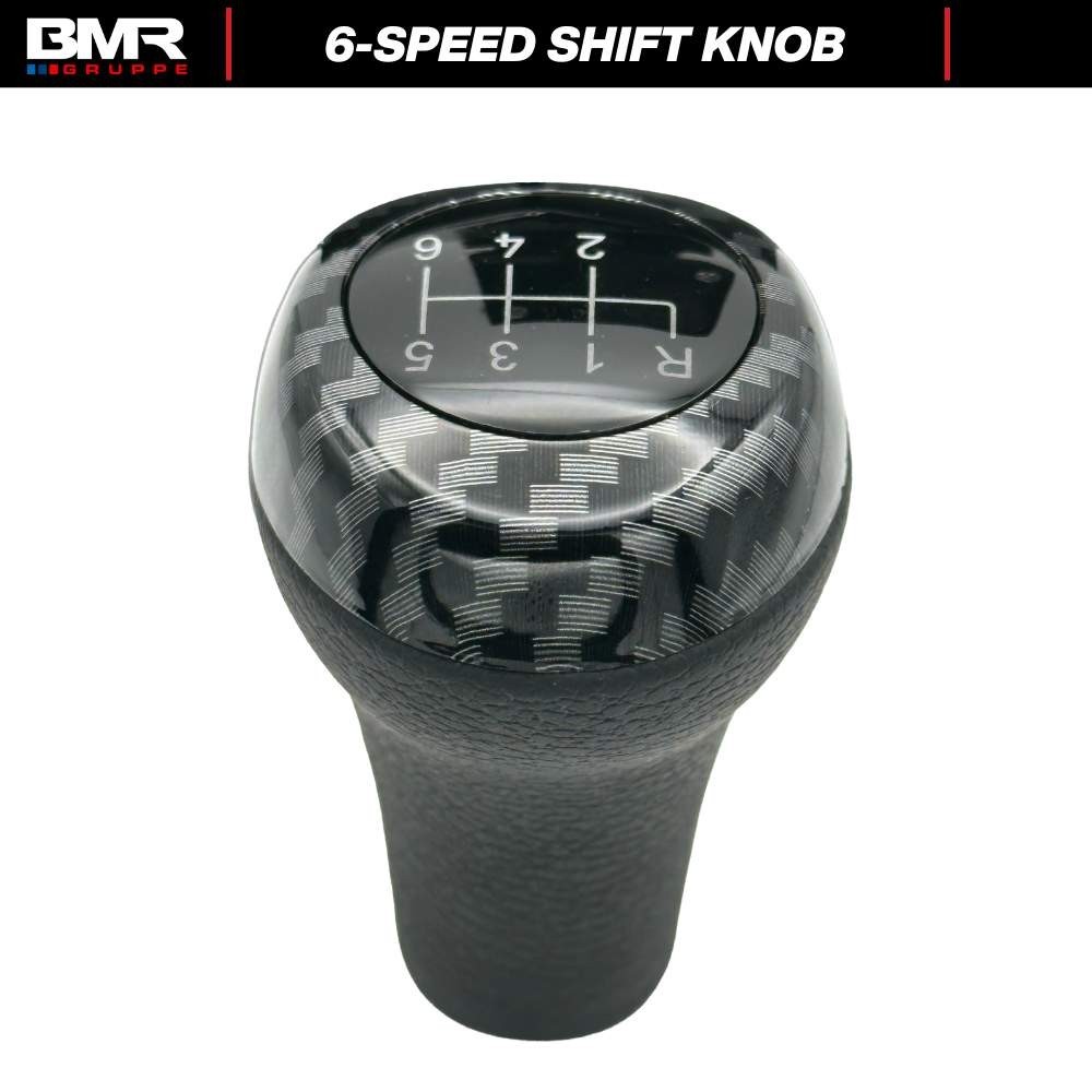 6-Speed Carbon Fiber Style Shift Knob for BMW E46 E92 E90 E82 E60 E39 E36 M X