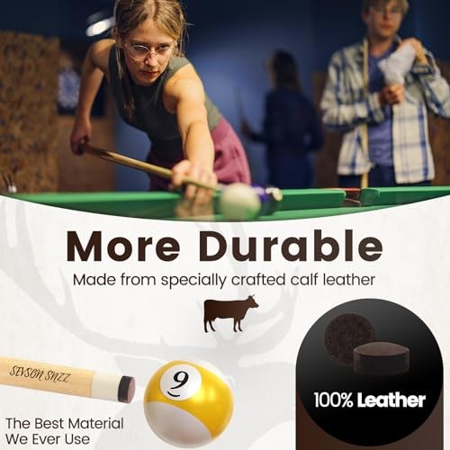 Billiard CUE Tips 13MM BROWN