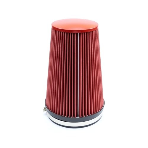 Fiber 6" Cold Air Intake Filter () 260MM RED