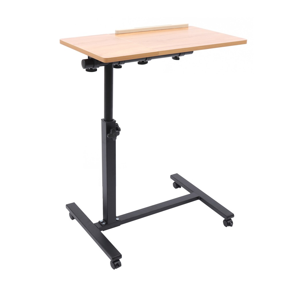 Adjustable Laptop Notebook Rolling Table Desk Stand Overbed Tiltable Tabletop
