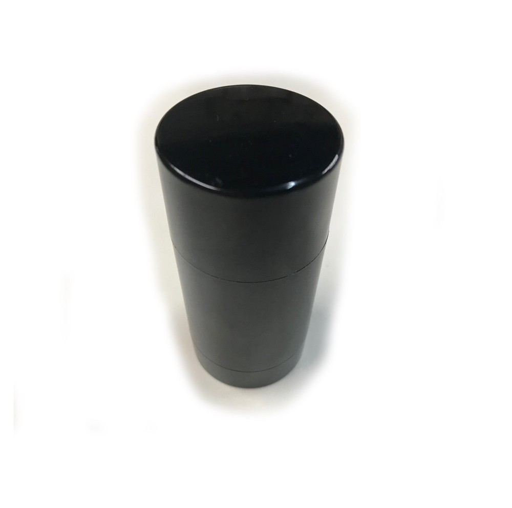 Empty Plastic Deodorant Containers - (Fancy) Reusable, Bottom-Fill Black 2.0 oz