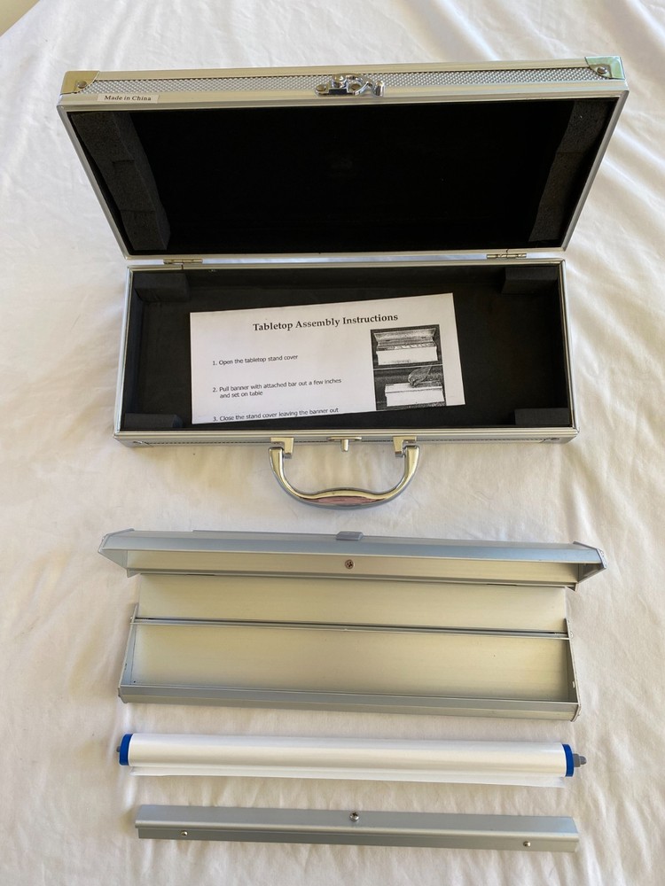 Mini Retractor Desktop Banner Display with Case
