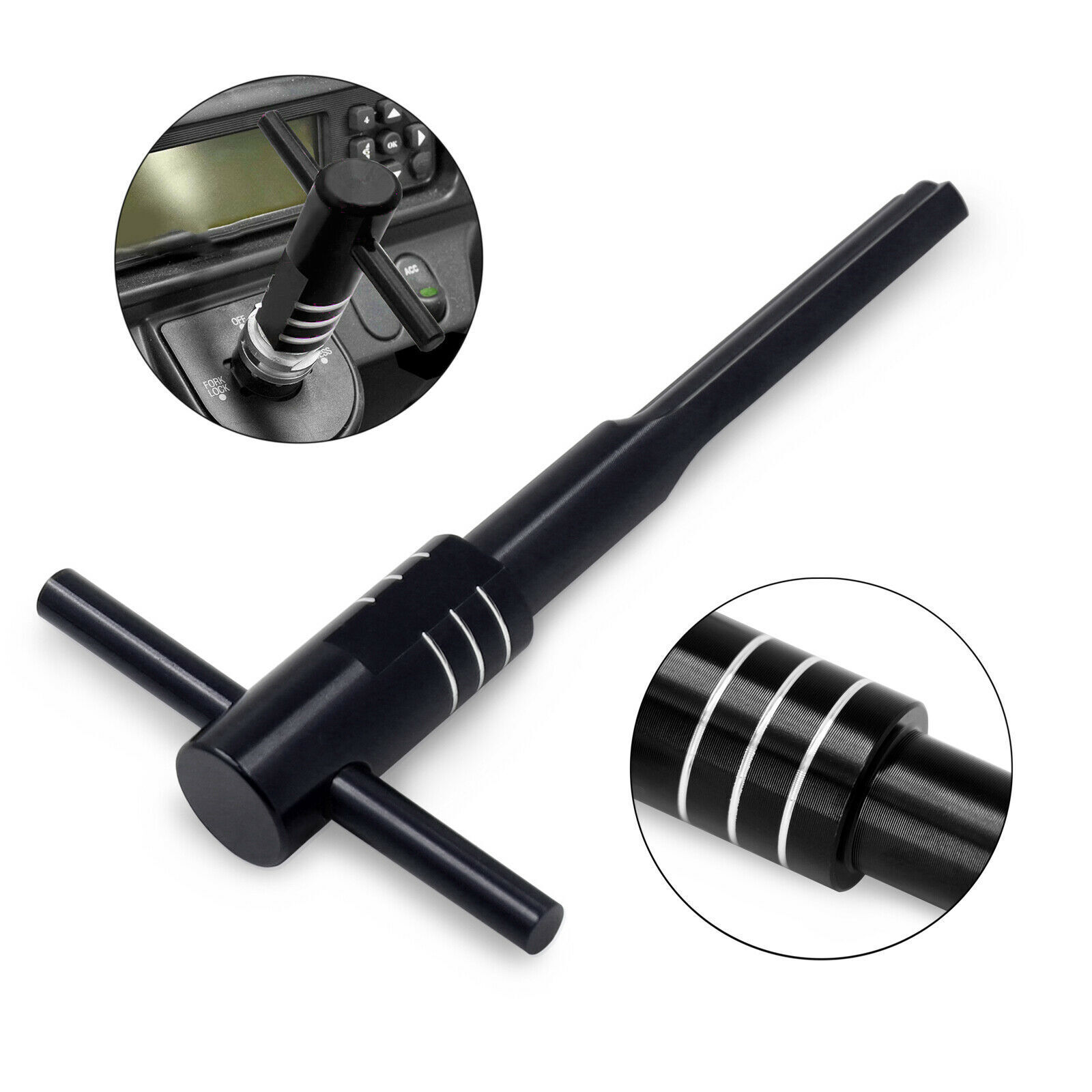 Ignition Switch Alignment Tool Compatible With Harley Touring Models 03-13 Black