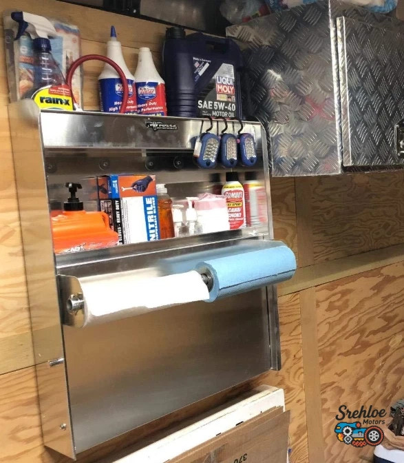 Aluminum Shelves Cabinet Garage Enclosed Trailer Storage Organizer Workstation