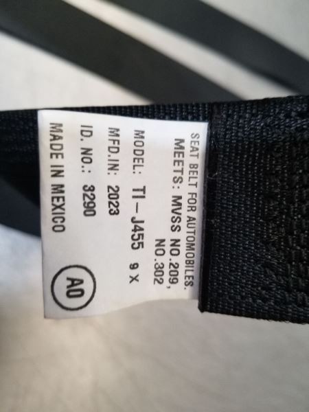 24 2024 HONDA ACCORD OEM PASSENGER RIGHT FRONT SEAT BELT RETRACTOR BLACK