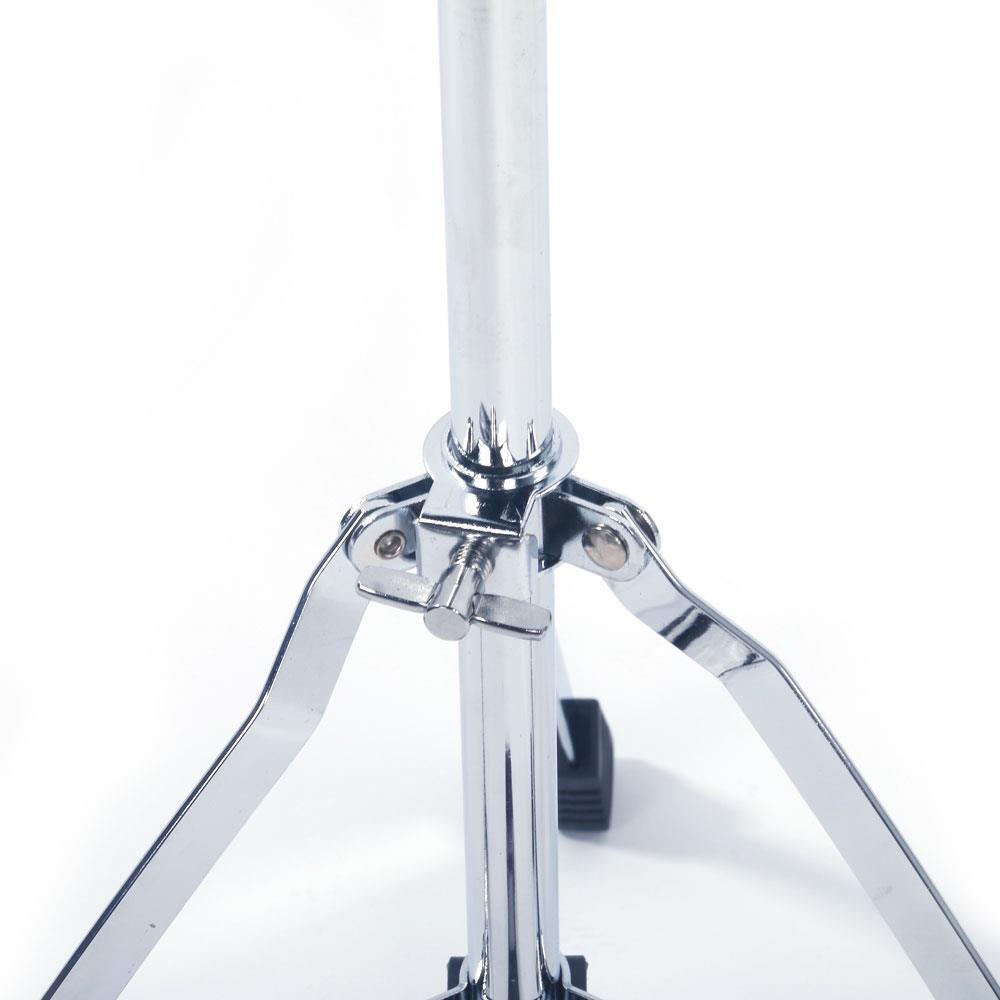 Adjustable Hi-Hat Stand Cymbal Hardware Drum Pedal Mount Percussion Silver