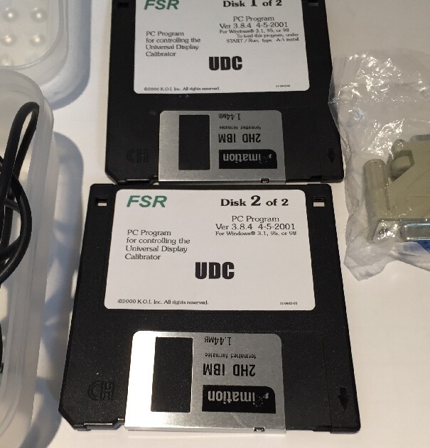 FSR Universal Display Calibrator With PC Program For Windows 3.1, 95, 98