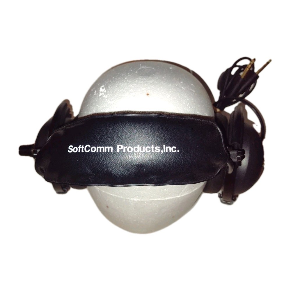 SoftComm Black Aviation Headset Microphone