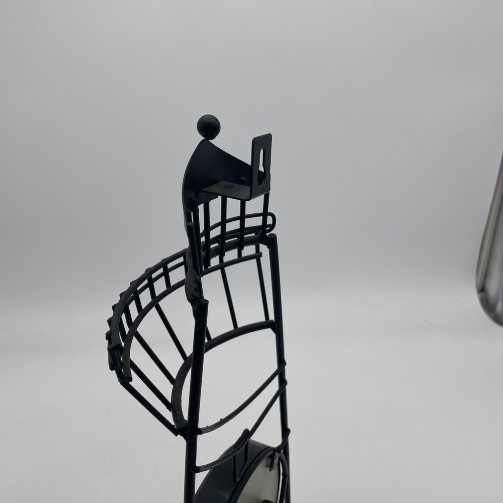 Table/Wall Clock Wrought Iron Lighthouse Theme Cottage Core Tested