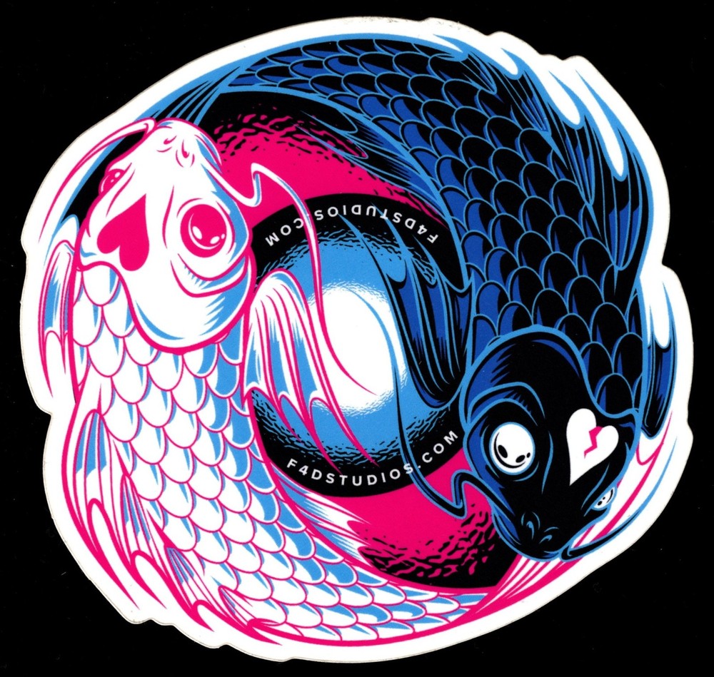 F4D Studios Koi Fish Sticker by Acorn