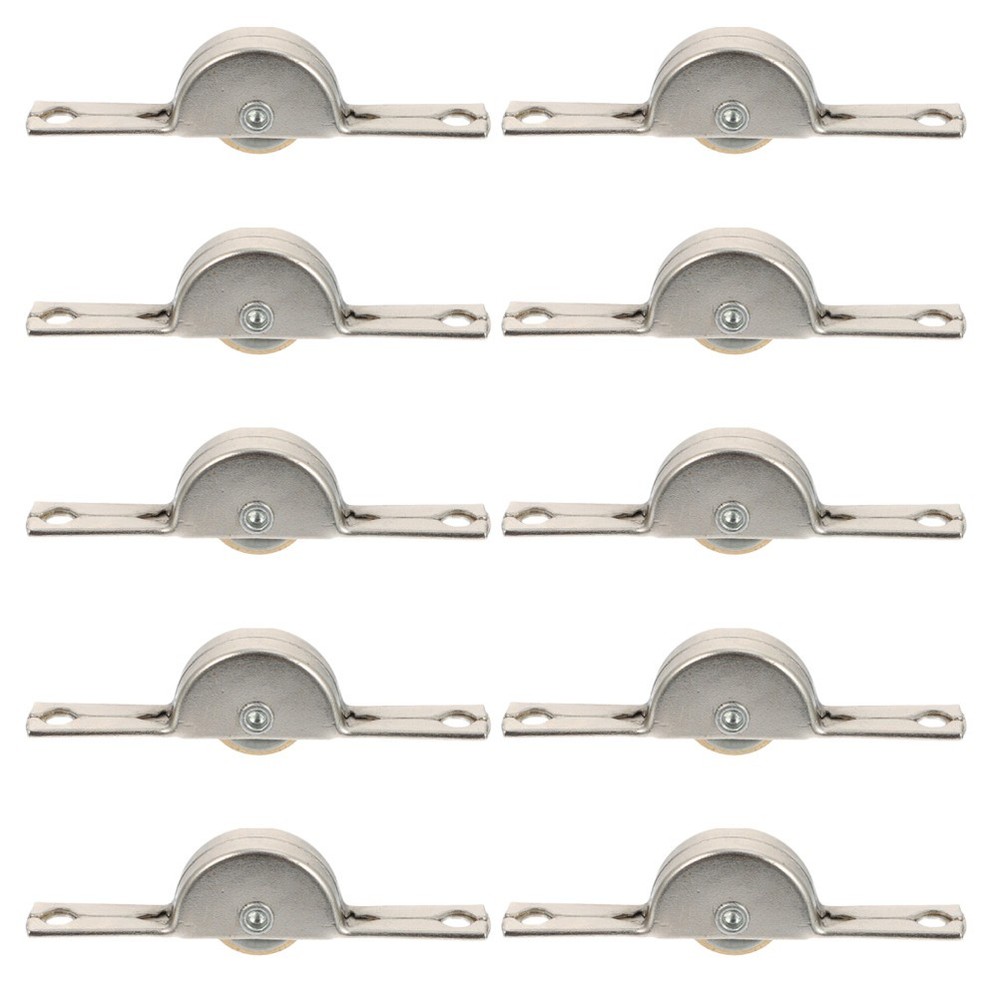 10 Pcs Cabinets Sliding Doors Pulleys Closet Rollers Replacement