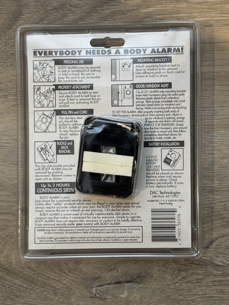 Body Alarm Safety Tool