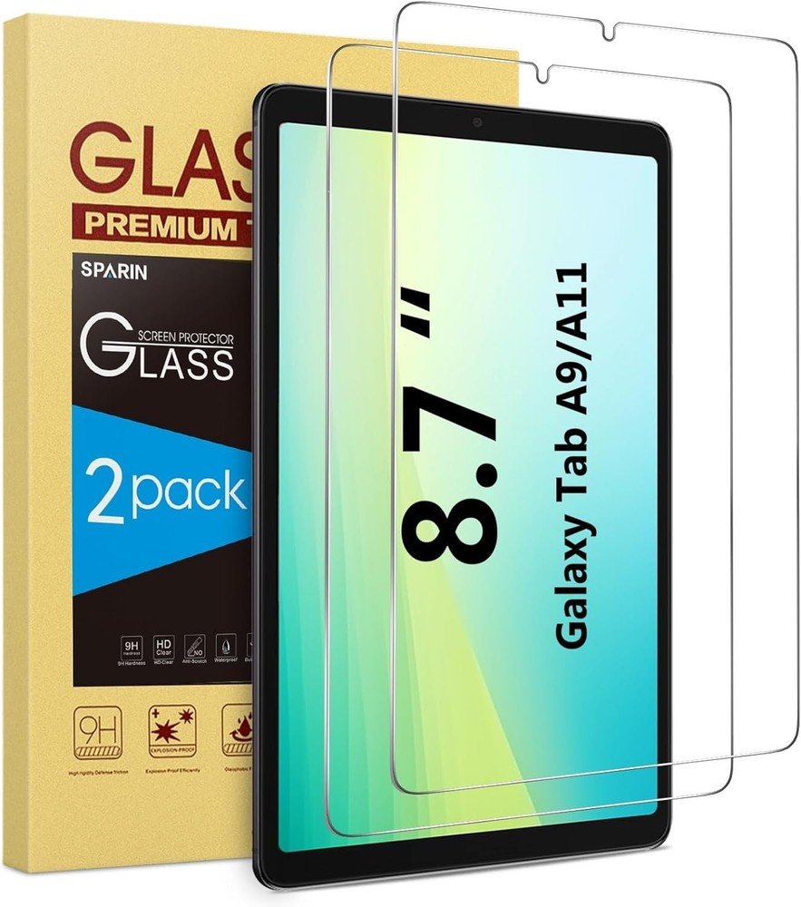 2 Pack Screen Protector for Samsung Galaxy Tab A9/A11, 9H Hardness Anti-Scratch
