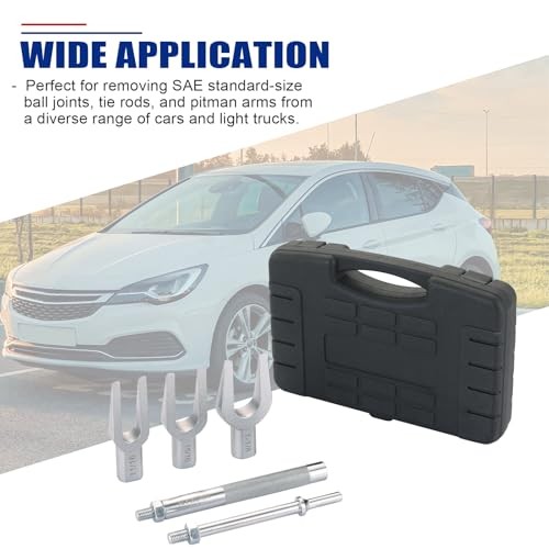 5Pcs Ball Joint Separator Set, Pickle Fork Tool Set, Tie Rod Removal Tool for