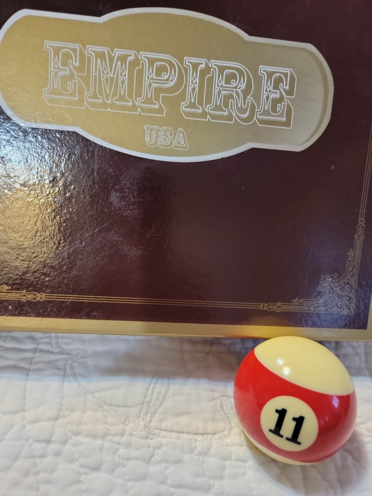 Replacement Billiard Pool 11 Ball Red Empire 2.25" EUC