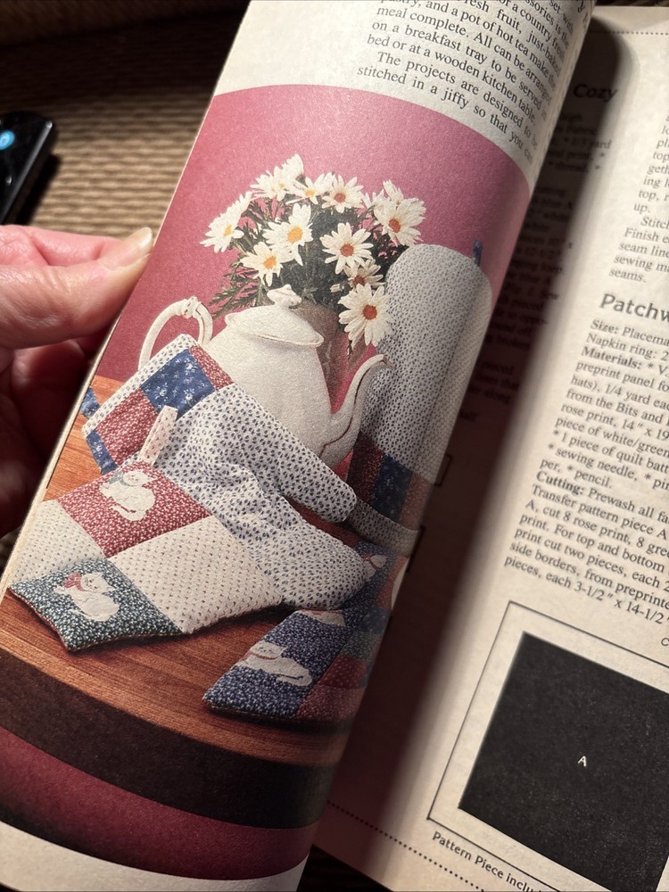 Old Fashioned Patchwork Vintage Magazine Quilting Quilt Patterns Spring Tulips