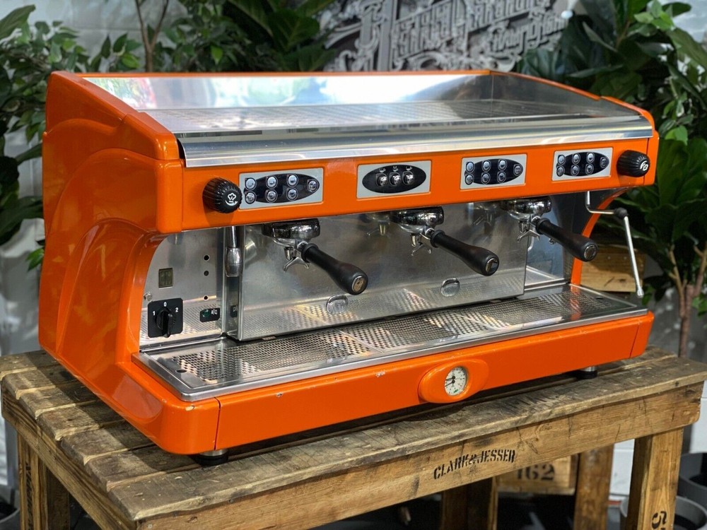 ASTORIA CALYPSO 3 GROUP ORANGE ESPRESSO COFFEE MACHINE