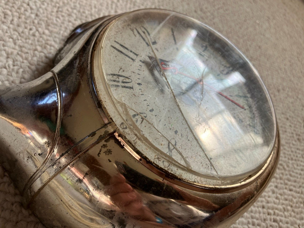 Vintage Spartus tea kettle wall clock