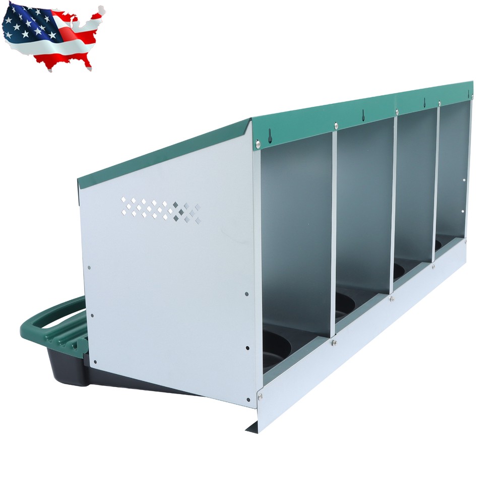 Chicken Nesting Boxes 4 Hole Metal Chicken Egg Laying Nesting Box With Perch