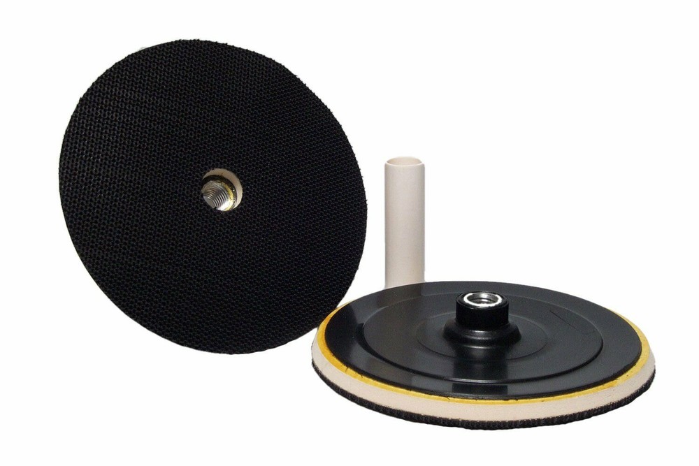 7.5" 100% Wool Hook & Loop Buffing Pad Starter Kit for Compound Cutting