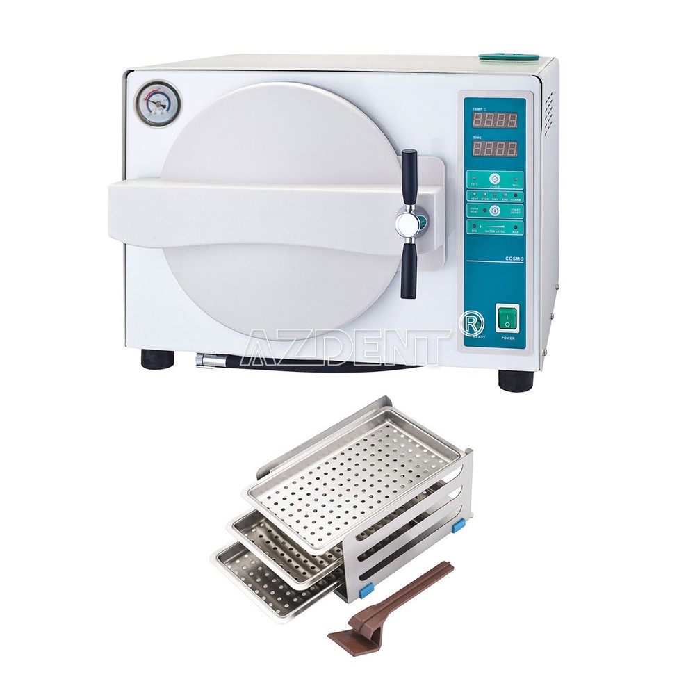 Dental Autoclave Steam Sterilizer Drying Function Automatic Medical Case 18L