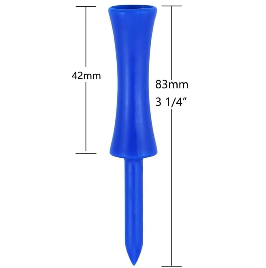 Plastic Golf Tees Step Down Mixed Size 100 Count