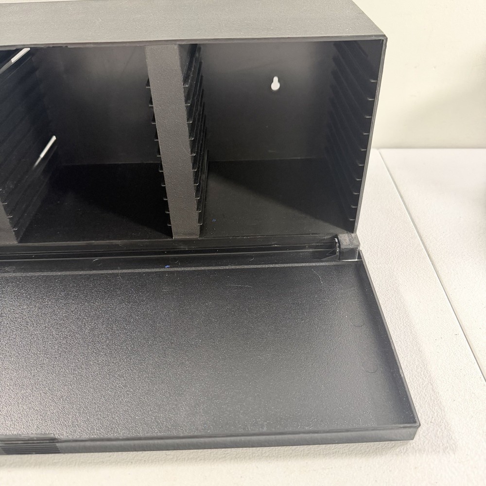 Laserline CD Storage 36 Compact Disc Case Holder Wall Mountable W/Drop Down Door