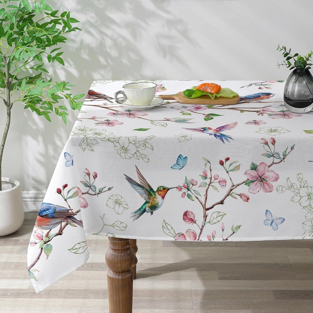 Spring Tablecloth 60x120 for Recatangle Table - Spring Decorations for Home -...