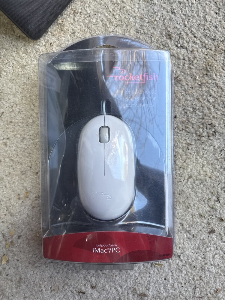 Rocketfish iMac/PC Optical Mouse RF-AFMSE New Sealed