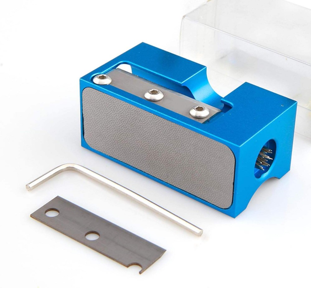 8 Way Cue Tip Repair Tool with Replacement Blade SILVER