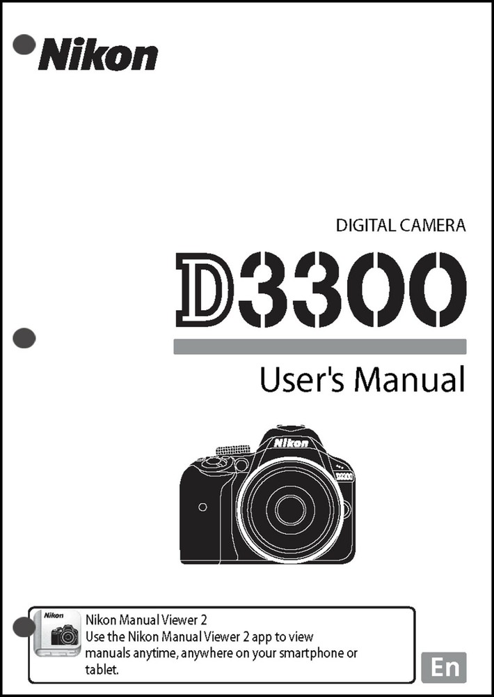 Nikon D3300 User Manual Guide Instruction Operator Manual