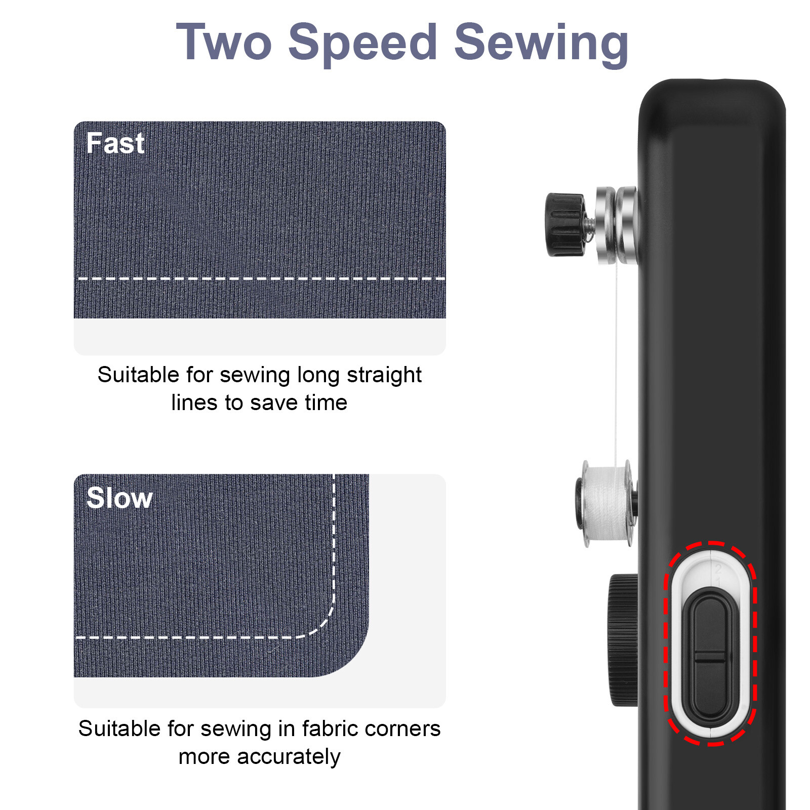 Home Travel Mini Portable Smart Electric Tailor Stitch Hand-held Sewing Machine