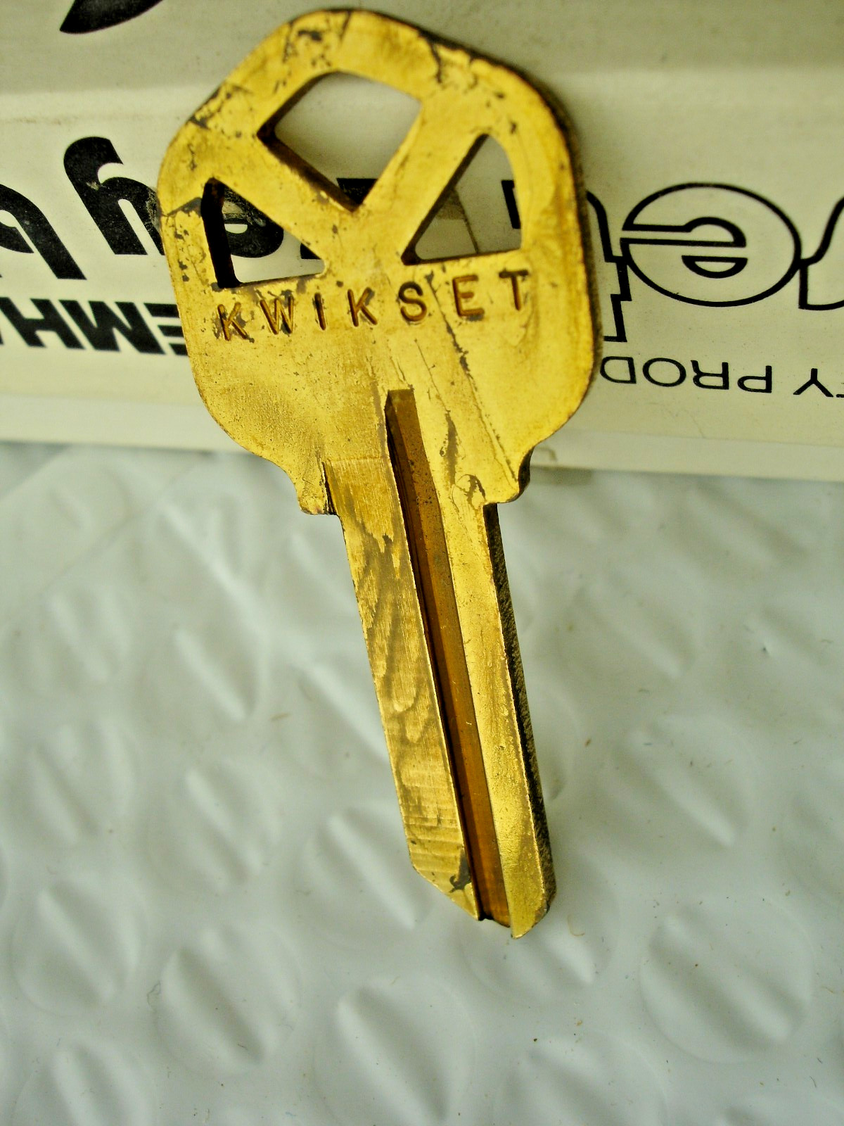 LOT OF TEN (10) KWIKSET 1063B (KW 5) KEY BLANKS BRASS USA MADE RESIDENTAL DOOR