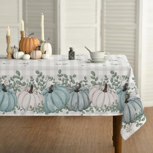 Fall Tablecloth 60x84 Inch Rectangular, 60" x 84" (Rectangular) Blue