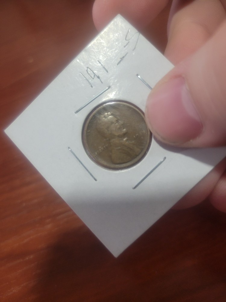 19- -S Wheat Penny Serious Grease Error