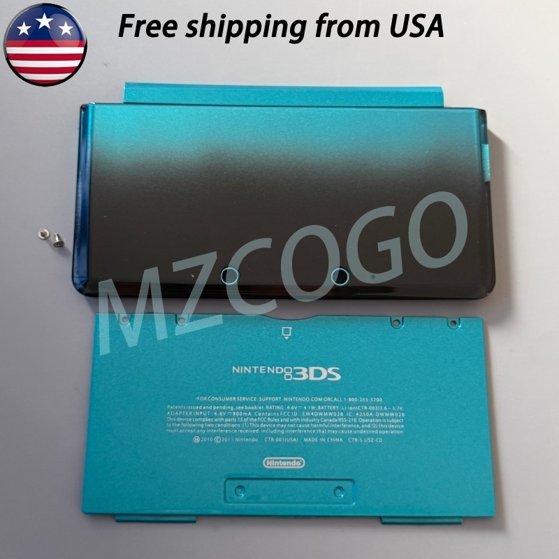 Replacement For Nintendo 3DS Console Housing Shell Case Top & Bottom Cover