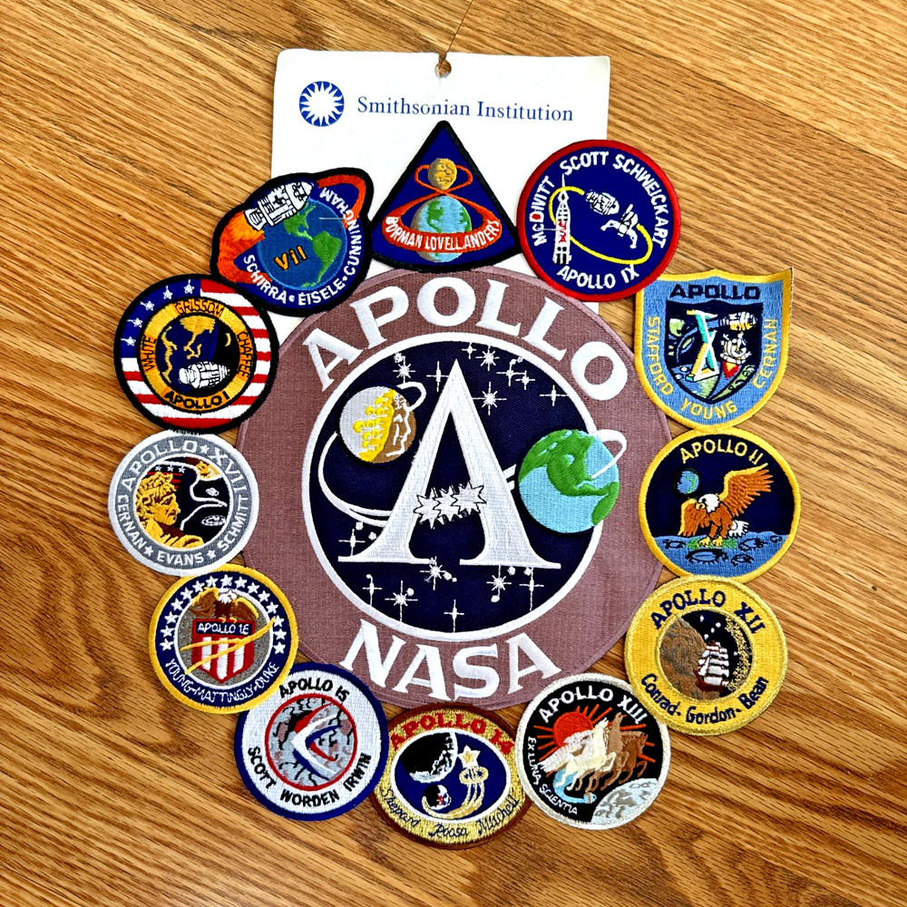 Apollo NASA Mission Program Authentic Patch Collage Smithsonian Institution