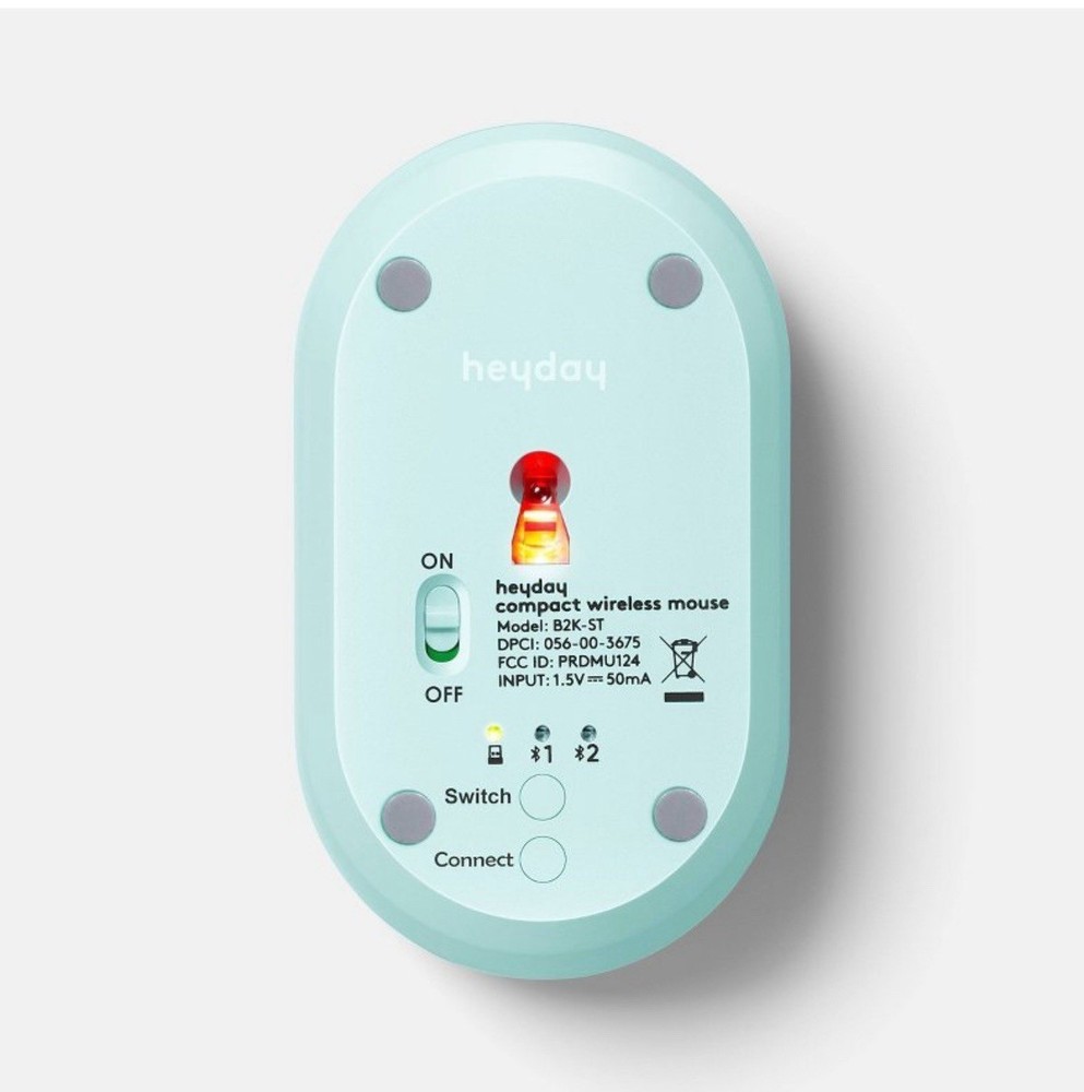 Heyday Compact Wireless Mouse New Bluetooth enabled - Spring Teal