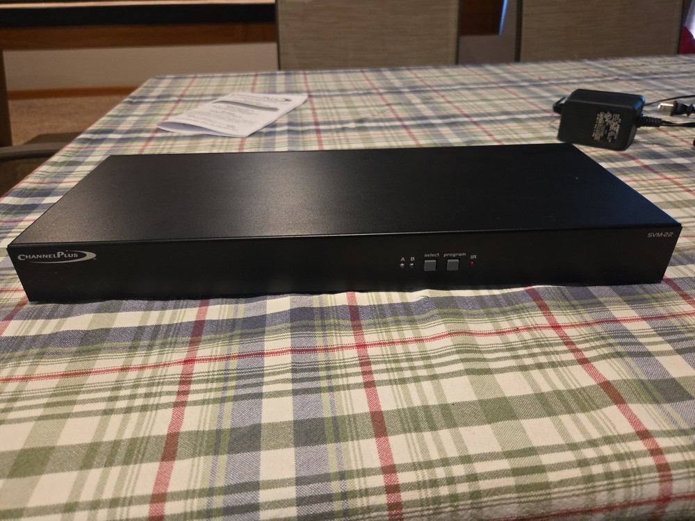 CHANNEL PLUS Linear SVM-22 2-Channel RF Modulator with AC Adaptor