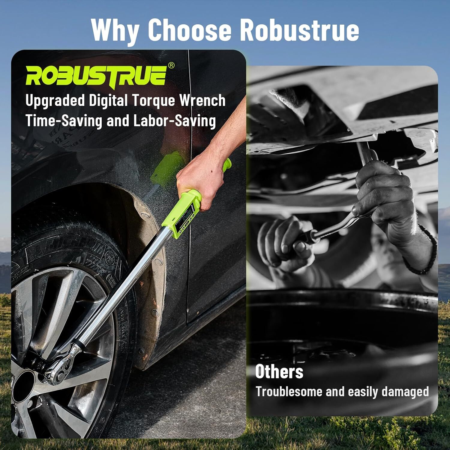 1/2" Digital Torque Wrench 12.5-250.8ft-lb/17-340Nm&±2% 500Data Memory&10 Preset