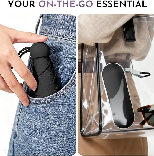 Travel Mini Umbrella Compact & Lightweight | UV Protection | Quickdraw System