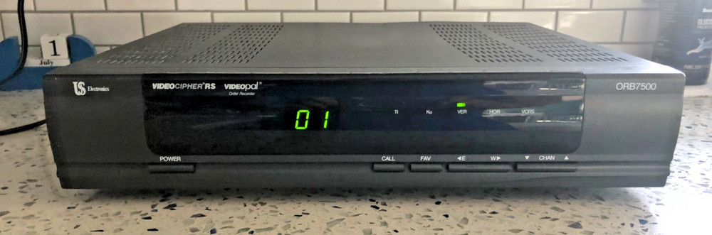 US Electronics  Satellite Receiver Videocipher Descrambler ORB7500 Videopal