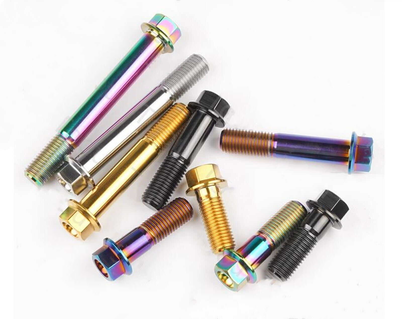 Titanium Bolt M6 Flange Hex Screw 10 15 20 25 30 35 40 45 50 55 60 70 80 90 100