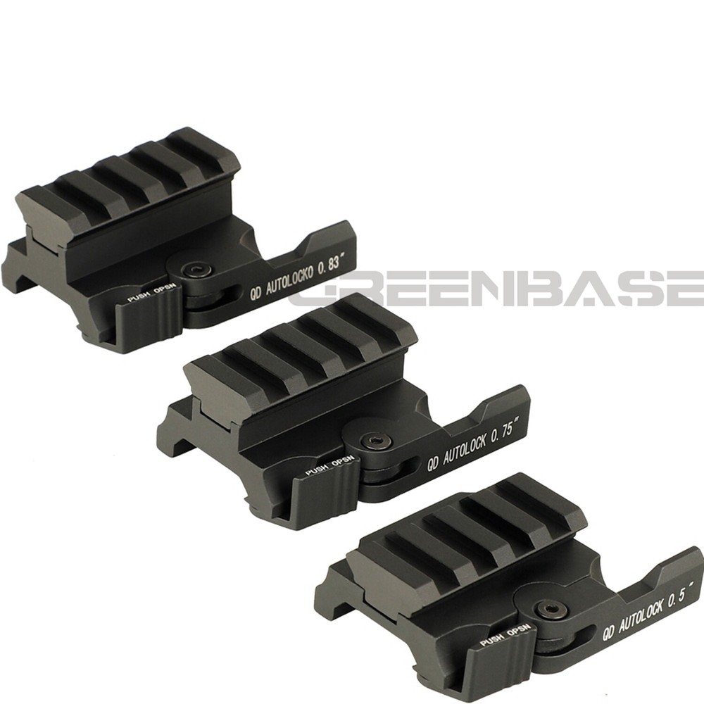 QD Quick Release Riser Mount Rail Base Fit 20mm Picatinny Rail Mount Adapter