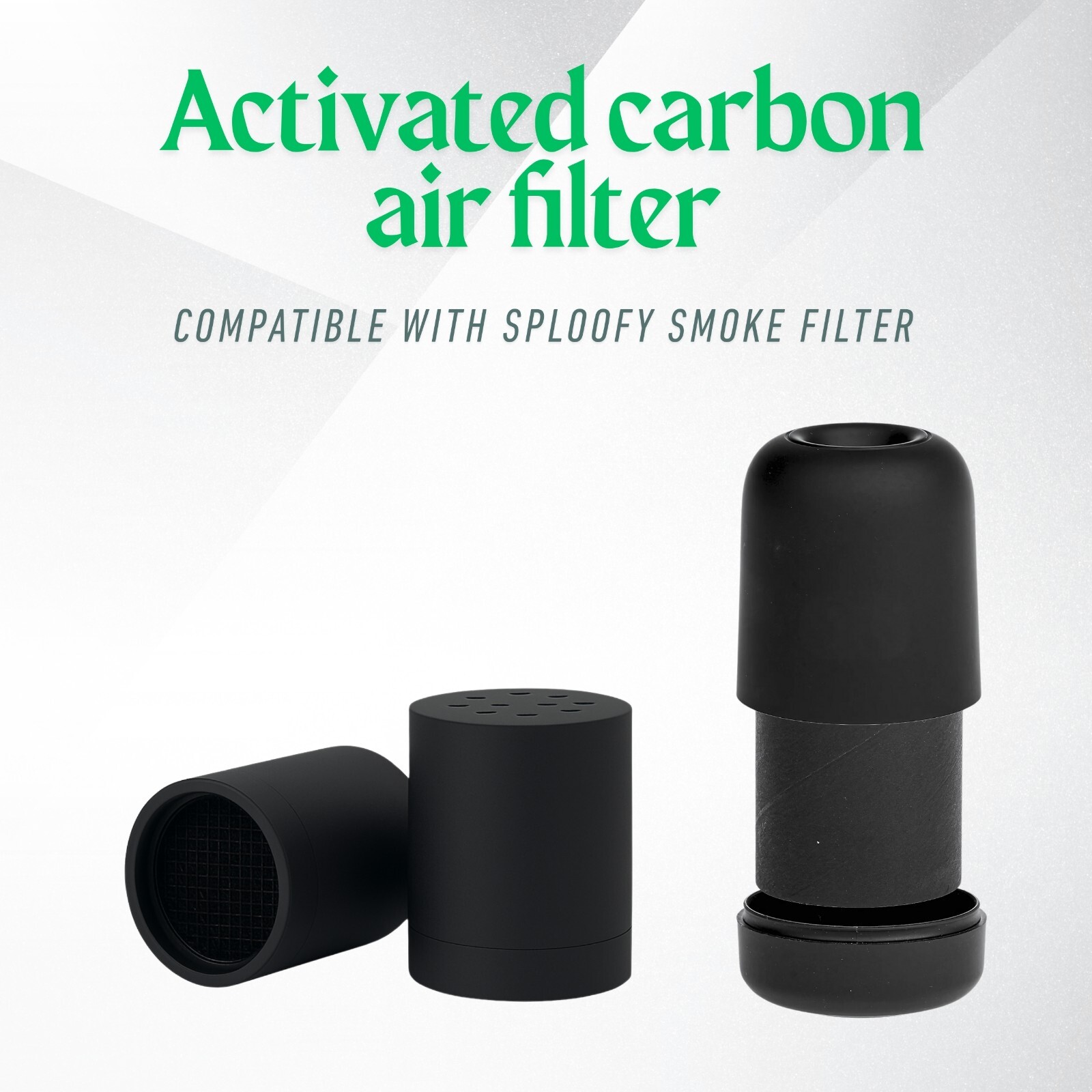 Nispira Personal Air Filter Cartridge Replacement for Sploofy Smoke Filter, 3Pks