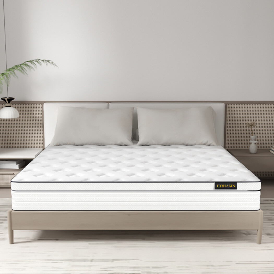 12/14 Inch Full Queen King Size Mattress Hybrid Foam Innerspring Bed in a Box