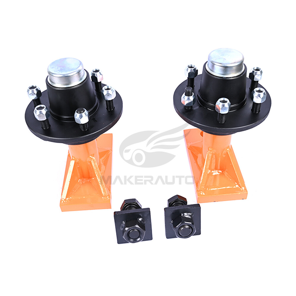 New 6x 5.5 Lug Superior Shipping Container Wheels, Bolt-on Spindle Kit(Pair)