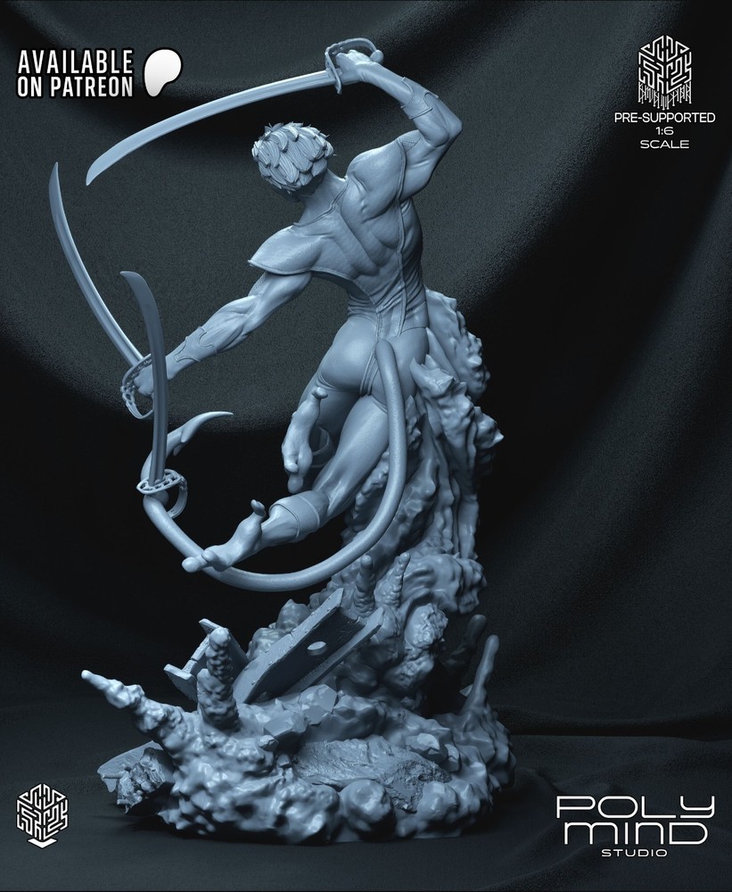Nightcrawler Statue 3D Printed Kit Unpainted/Unassembled
