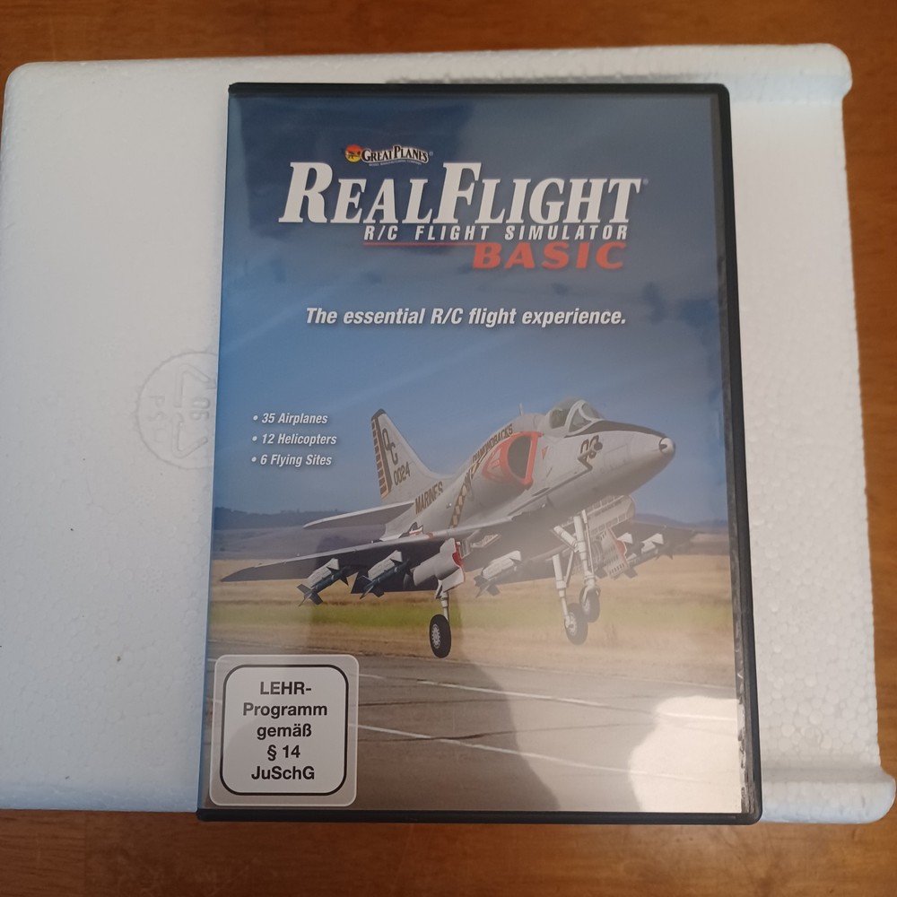 Real Flight R/C Flight Simulator Basic W/ DVD Controller Great Planes
