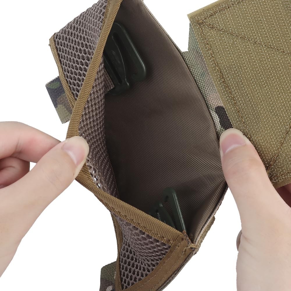 Tactical Chest Rig Side Saddle Pair,Hoop and Loop Expander Wing Side Entry Panel